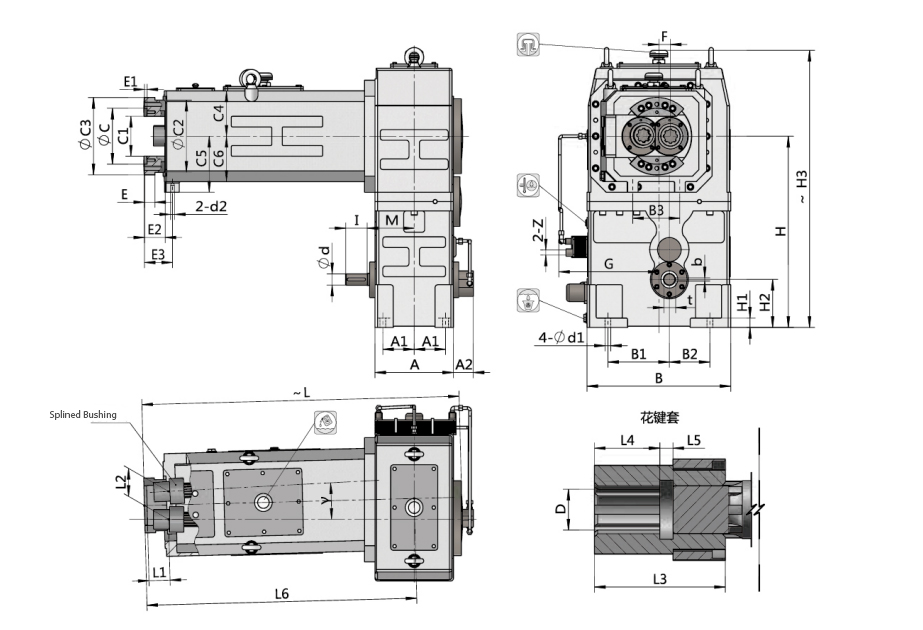 SZL Series Gearbox Plastic Special Reducer
